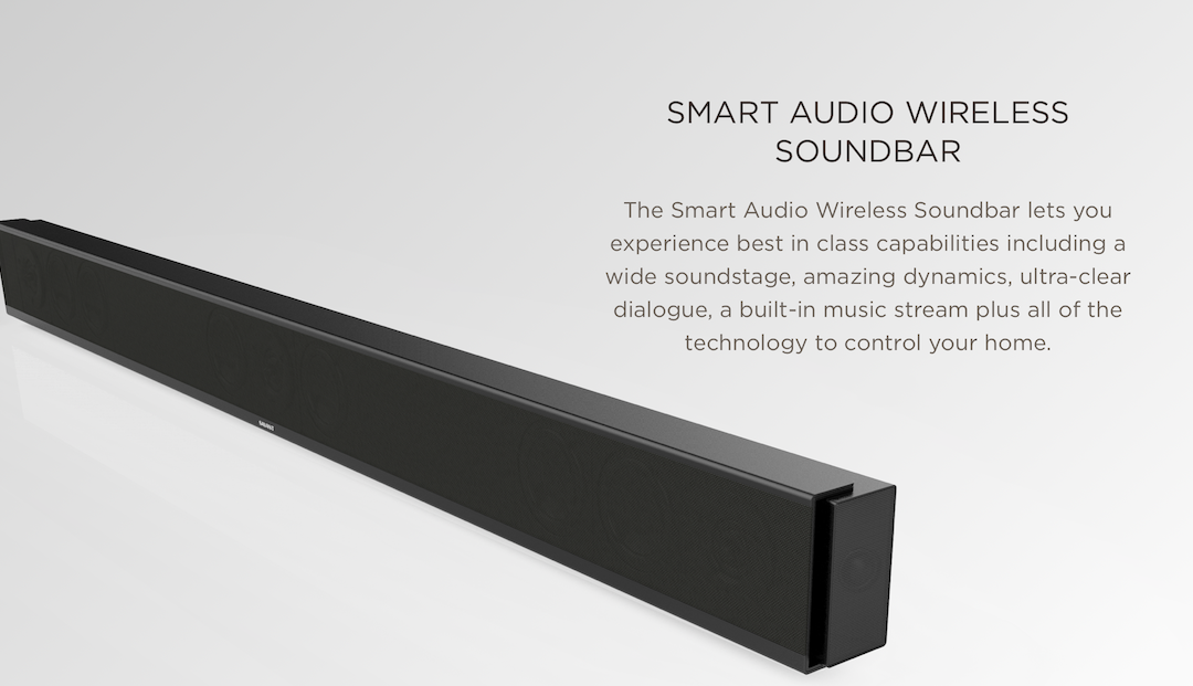 Wireless soundbar with full home control!